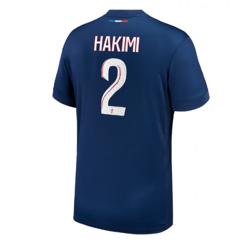 Fotballdrakt Herre Paris Saint-Germain Achraf Hakimi #2 Hjemmedrakt 2024-25 Kortermet